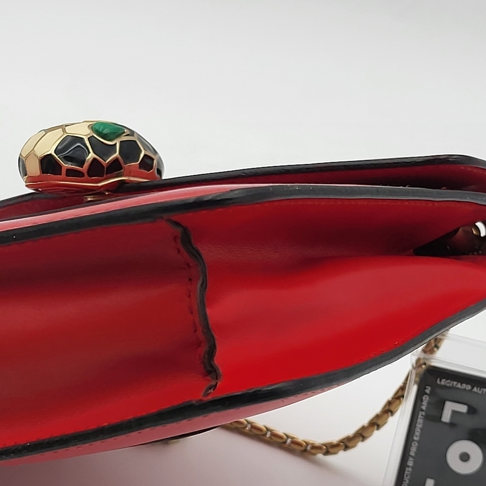 Bvlgari Serpenti Forever Designer Chain Leather Bag..Authentic w/COA... - Picture 16 of 16